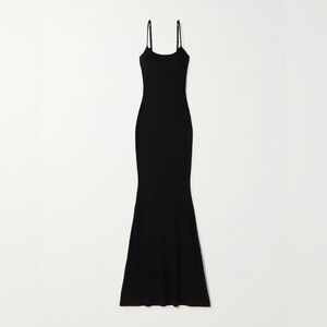 NEW SKIMS Soft Lounge Long Slip Dress Onyx XS